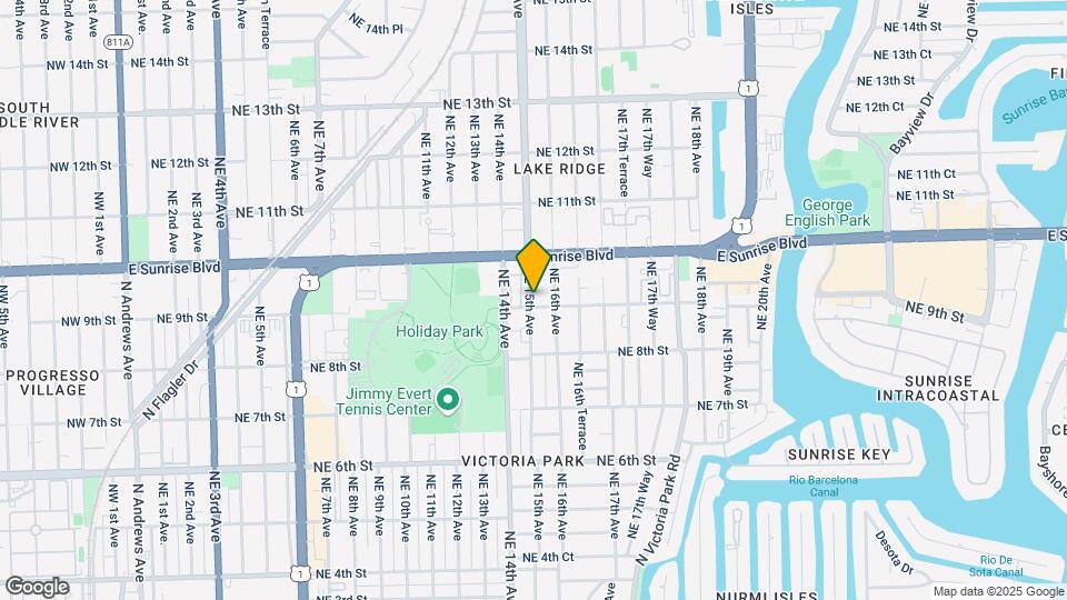 904 NE 15th Ave Map and Location Details