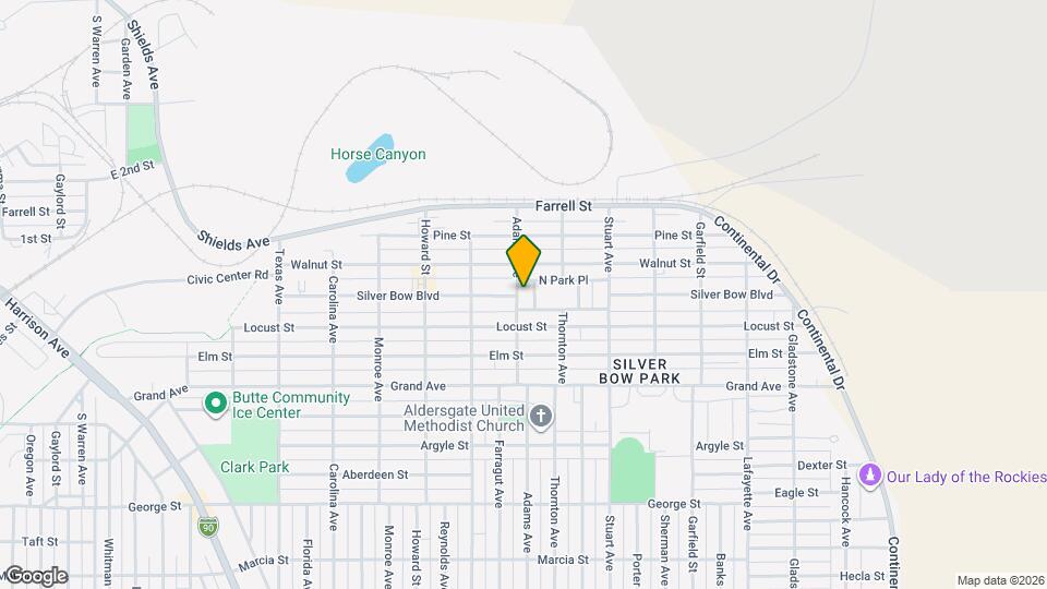 1310 Adams Ave Mapa y Detalles de la Ubicación