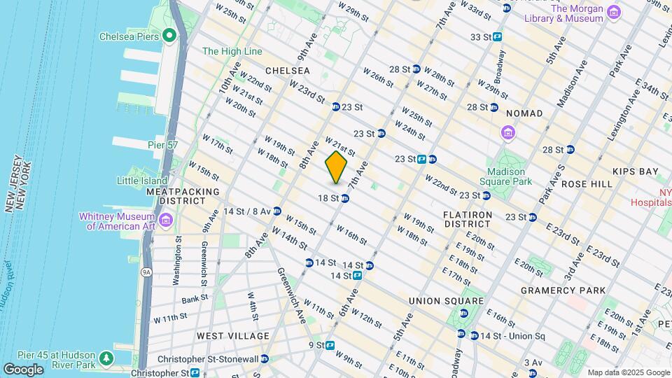211 W 18th St Mapa y Detalles de la Ubicación
