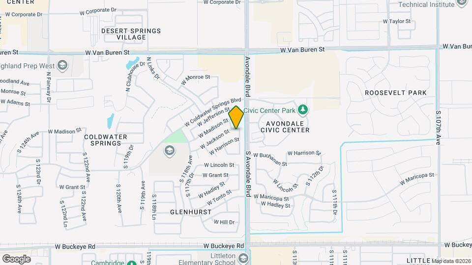 11563 W Jackson St Map and Location Details