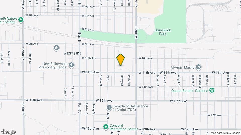 1062 Hovey St Map and Location Details