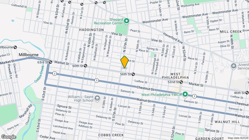 5639 Market St Map and Location Details