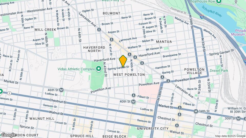 4036 Spring Garden St Map and Location Details