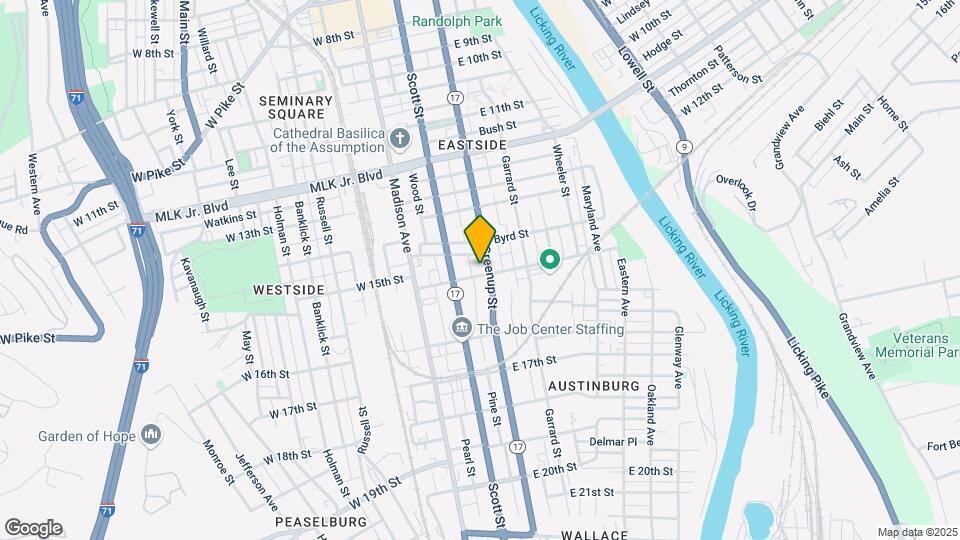 1421 Greenup St Map and Location Details