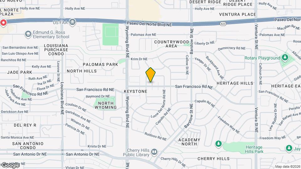 7601 Roberts St NE Map and Location Details