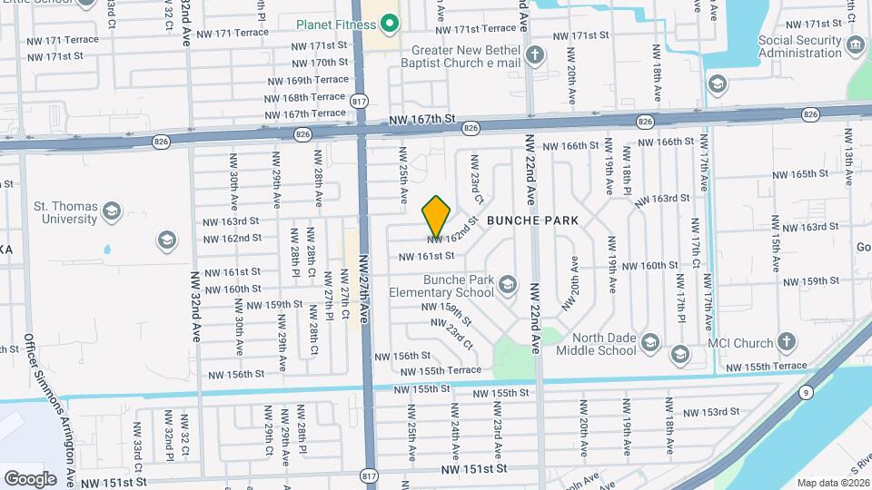 2440 NW 162nd St Map and Location Details