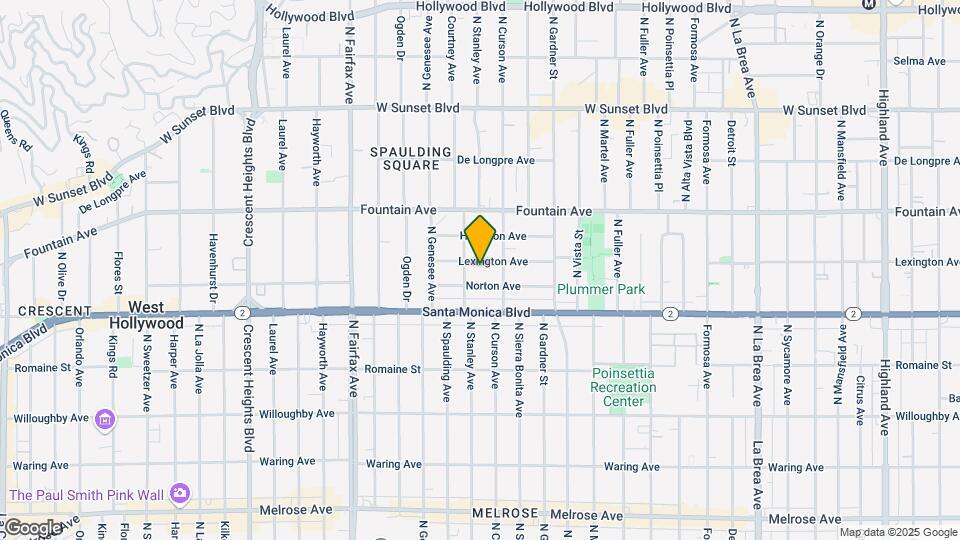 7626 Lexington Ave Map and Location Details