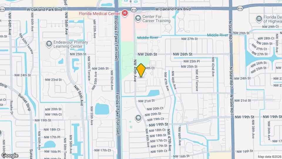 2291 NW 48th Terrace Map and Location Details