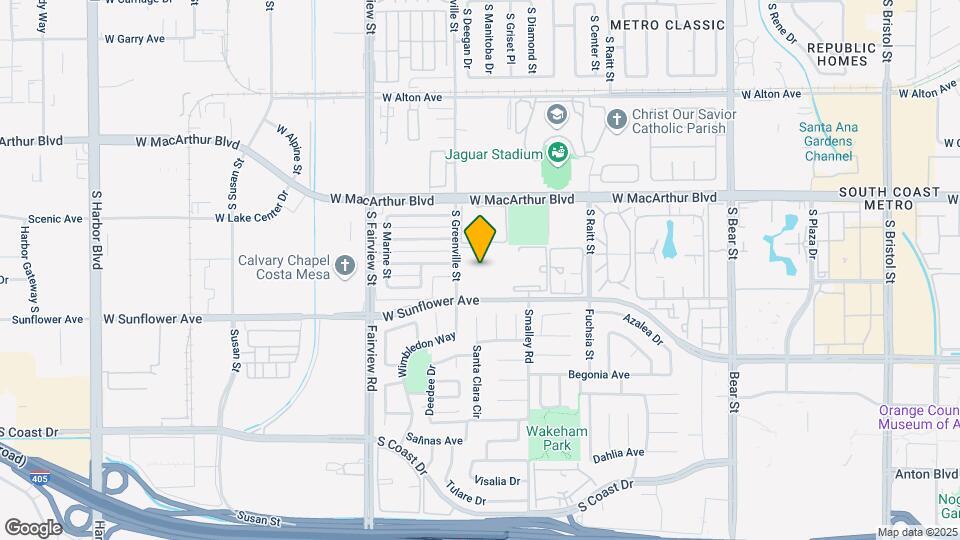 2521 W Sunflower Ave Map and Location Details