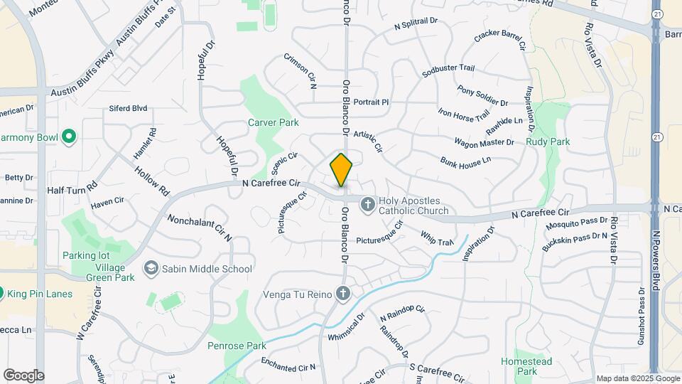 3714 Oro Blanco Dr Map and Location Details