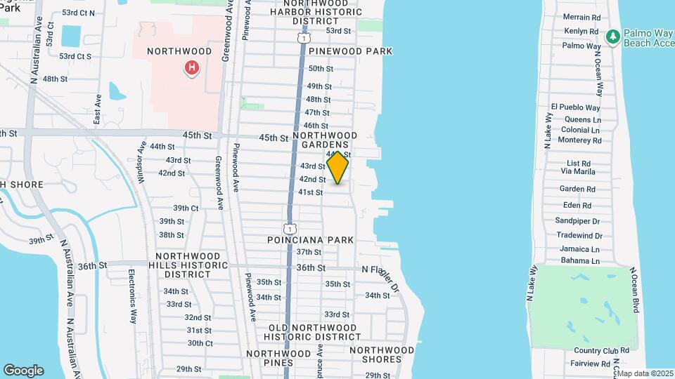 415 41st St Map and Location Details