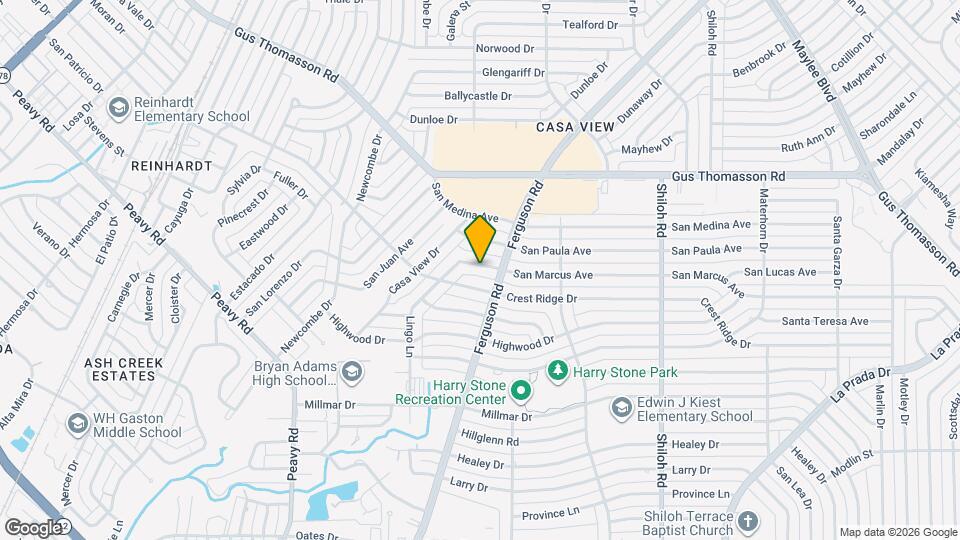 2354 San Marcus Ave Map and Location Details