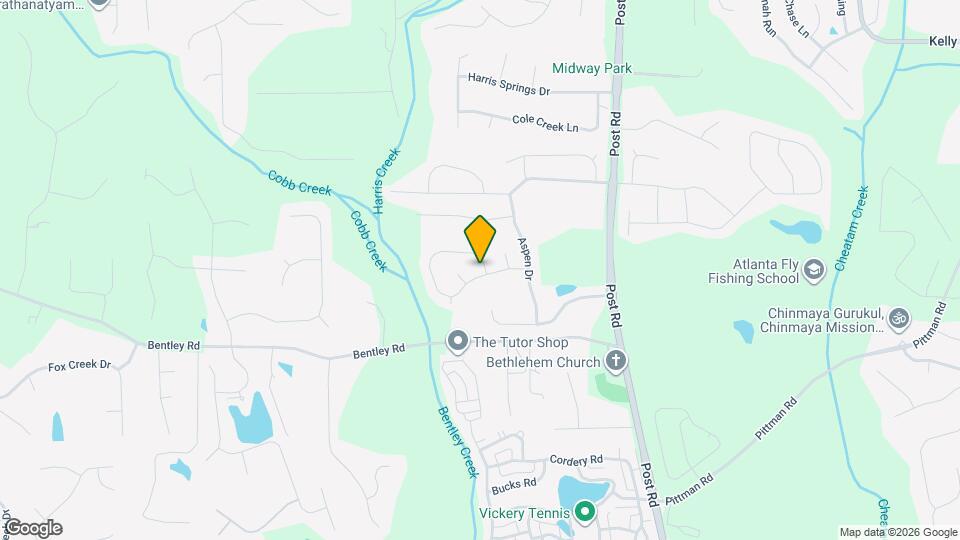 6010 Pine Bluff Dr Map and Location Details