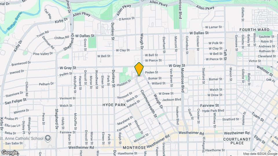 1733 Commonwealth St Map and Location Details
