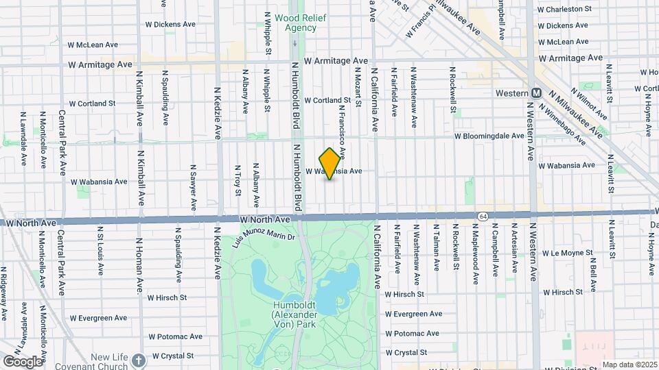 1649 N Richmond St Map and Location Details