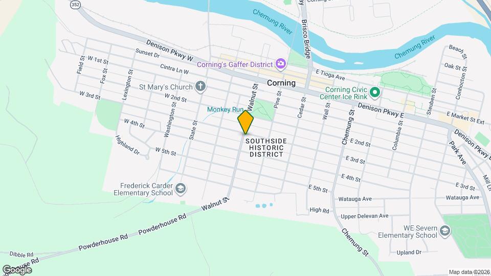 208 Walnut St, Unit 201 Map and Location Details