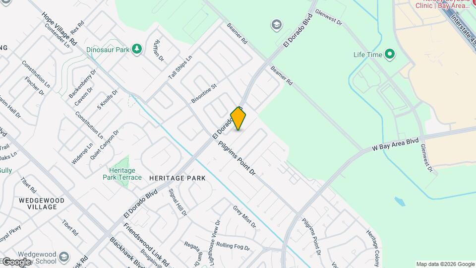 2406 Webster Ranch Rd Map and Location Details