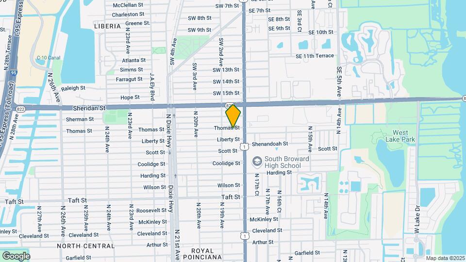 1826 Thomas St Map and Location Details
