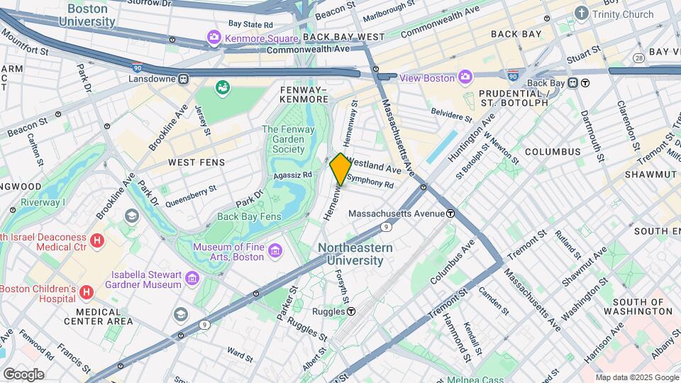 128 Hemenway St, Unit 23 Map and Location Details