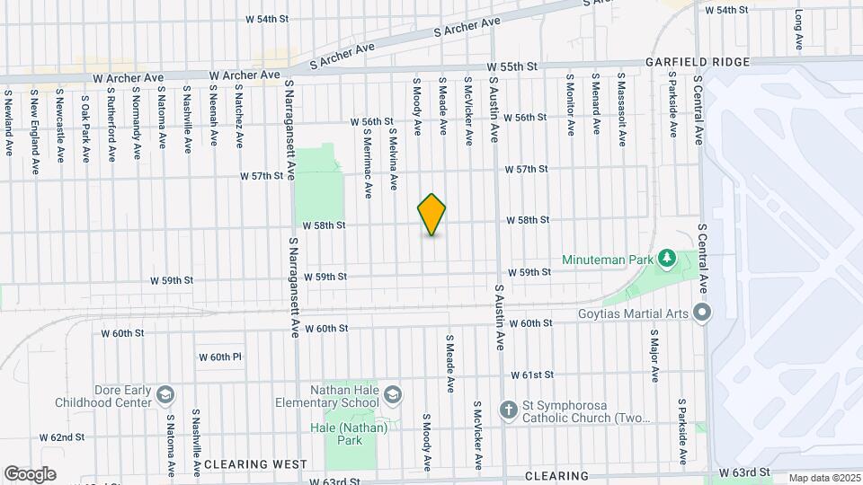 5819 S Moody Ave Map and Location Details