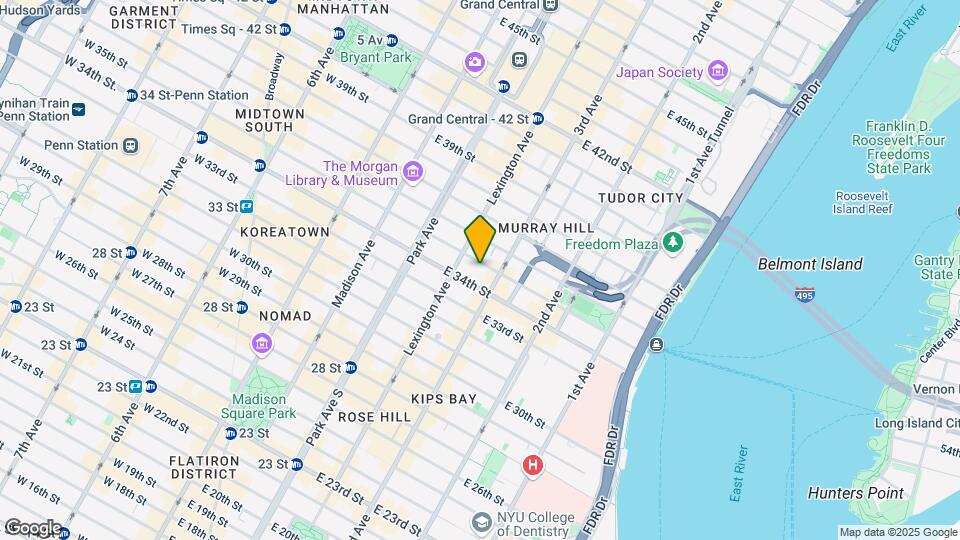 NO FEE 1BR Murray Hill Map and Location Details