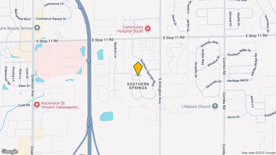 5822 Southern Springs Ln Map and Location Details