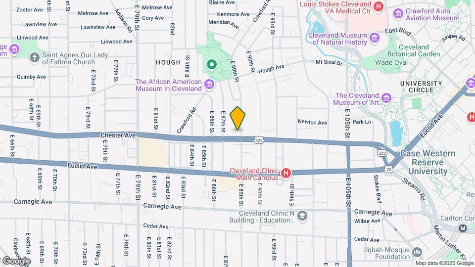 1884 E 89th St Map and Location Details