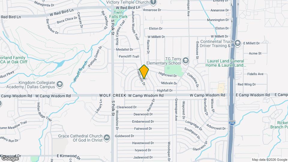 6930 Trailcrest Dr Mapa y Detalles de la Ubicación