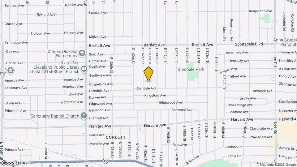3890 E 143rd St Map and Location Details