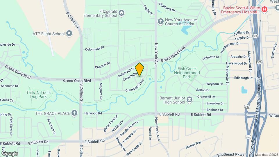 5702 Creekfront Ct Map and Location Details