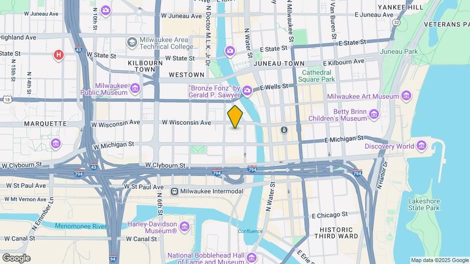 The Lofts at Plankinton Mapa y Detalles de la Ubicación