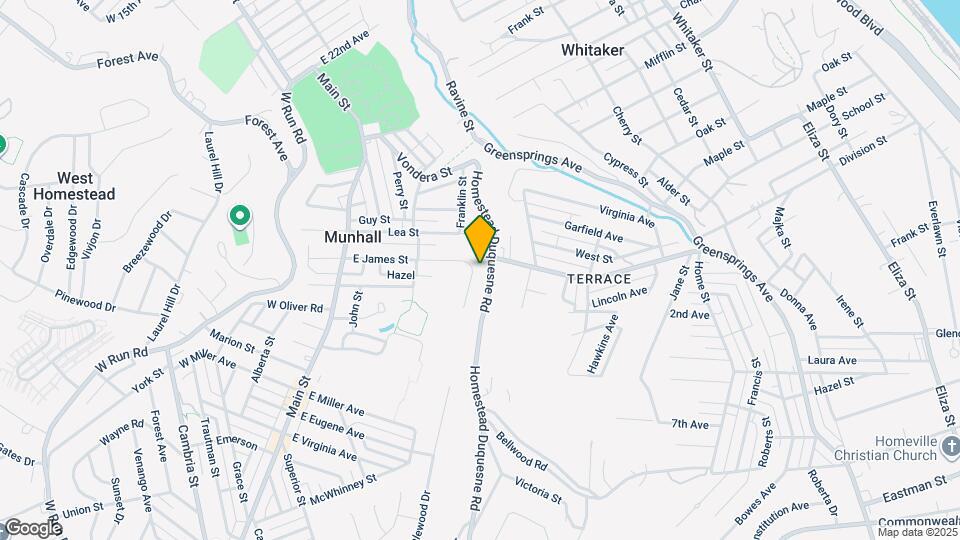 383 E James St Map and Location Details