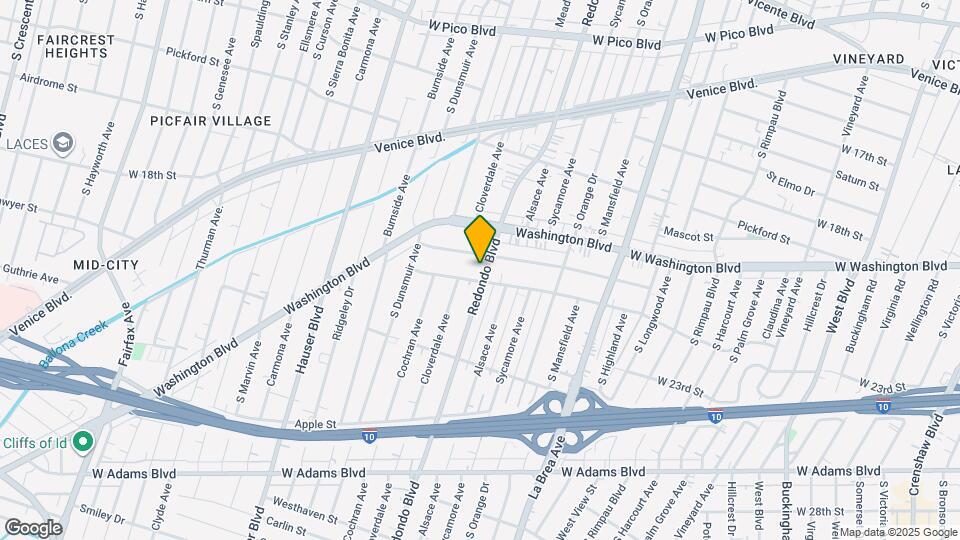 2017 S Redondo Blvd Map and Location Details