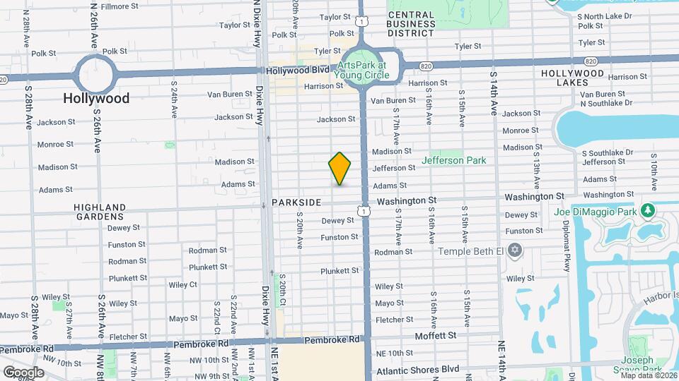 1844 Adams St Map and Location Details