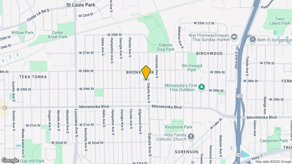 2836 Dakota Ave S Map and Location Details