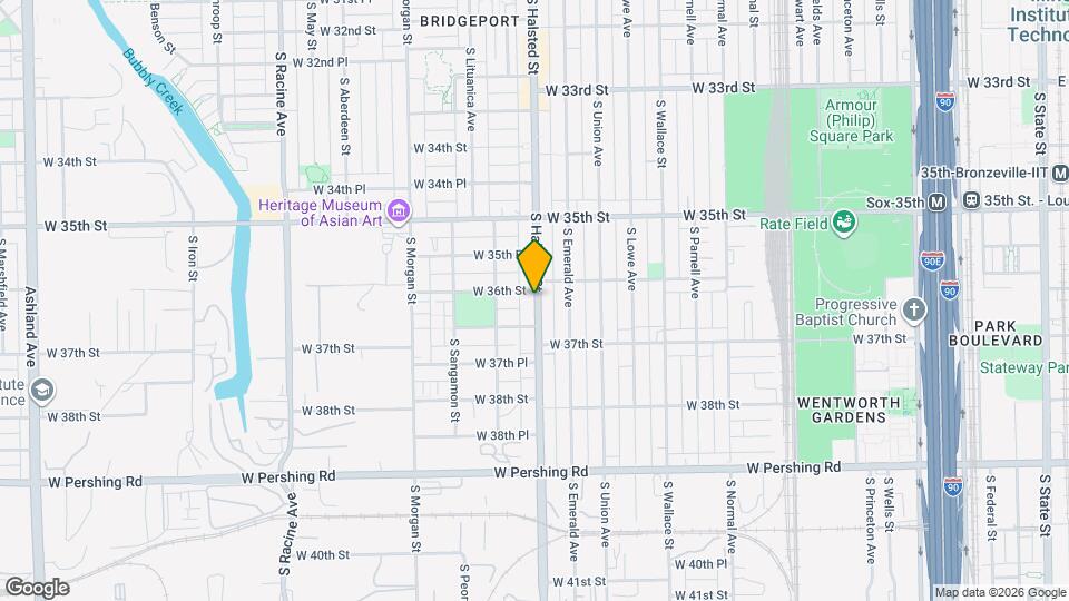3618 S Halsted St, Unit Apartment Map and Location Details