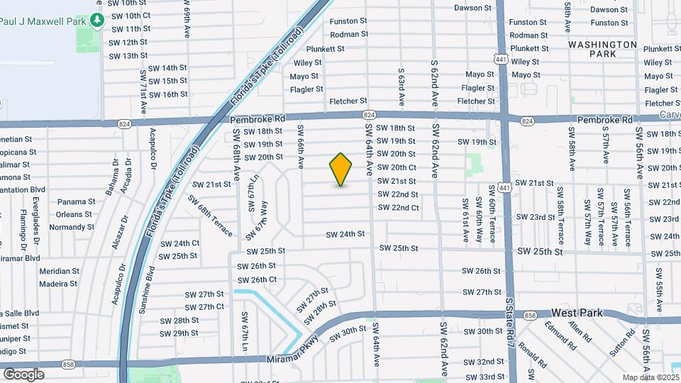 6441 SW 22nd St Map and Location Details