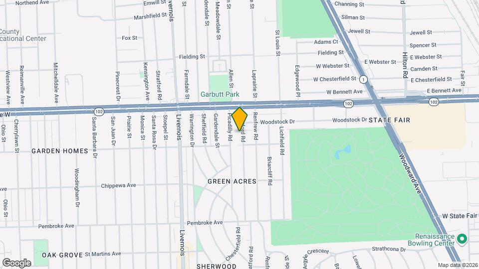 20445 Stratford Rd Map and Location Details