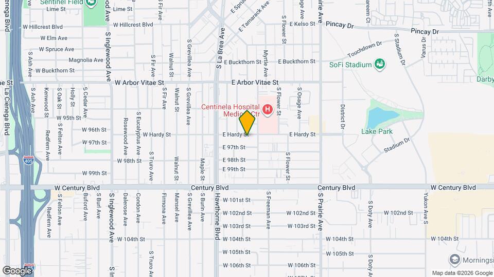 418 E Hardy St, Unit 4 Map and Location Details