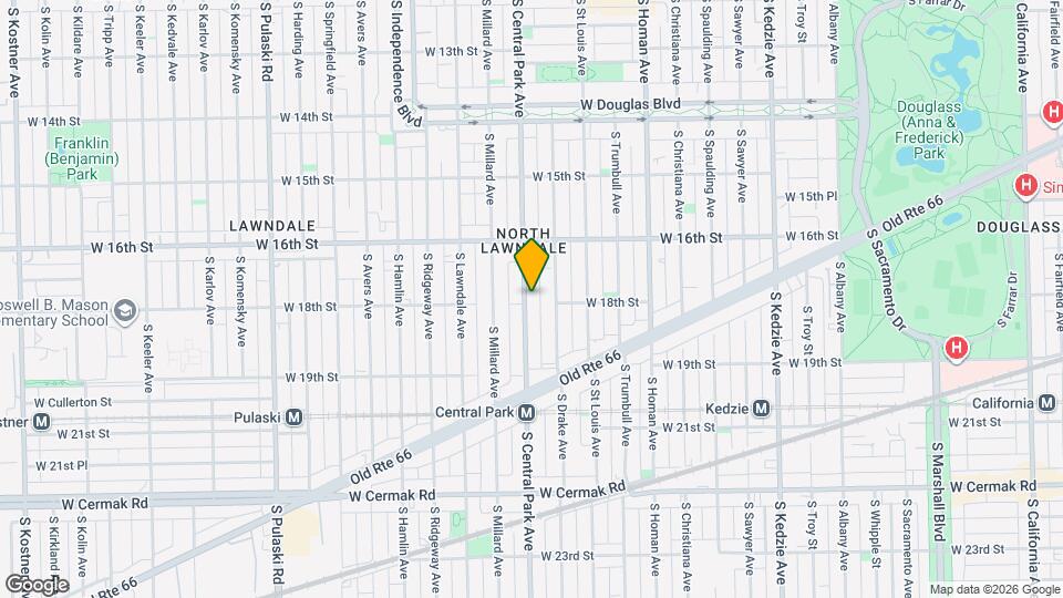 1657 S Central Park Ave, Unit 2 Map and Location Details