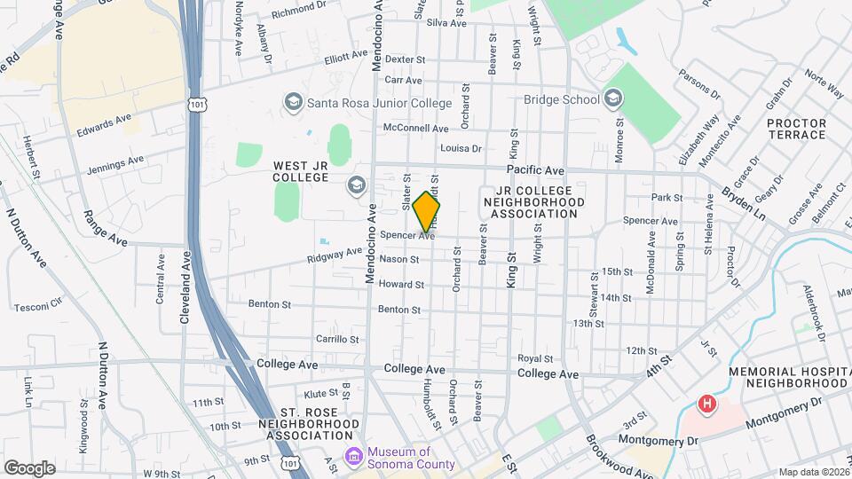 634 Spencer Ave Map and Location Details