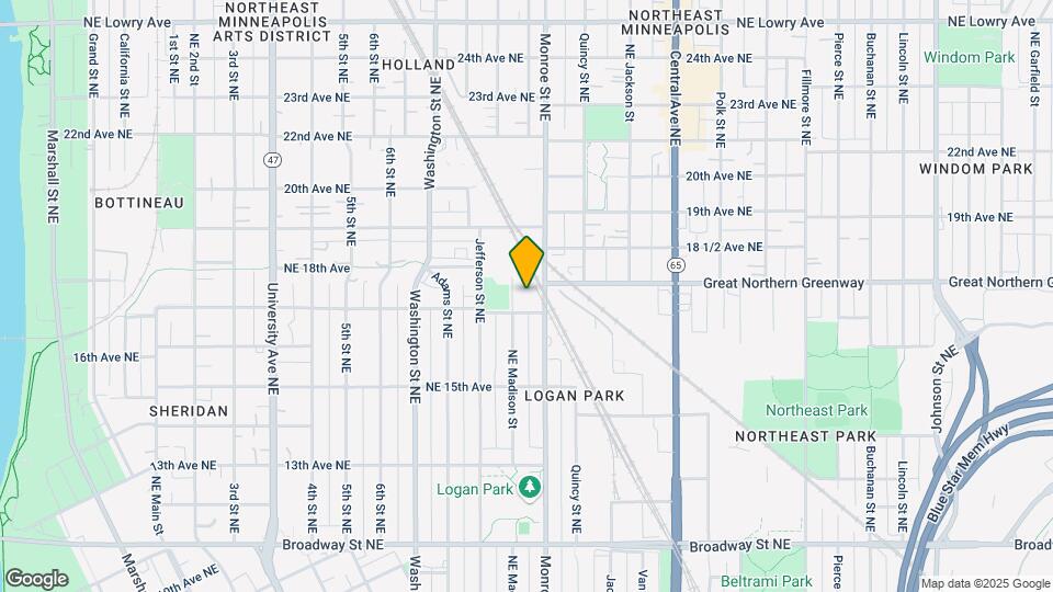1701 NE Madison St Map and Location Details