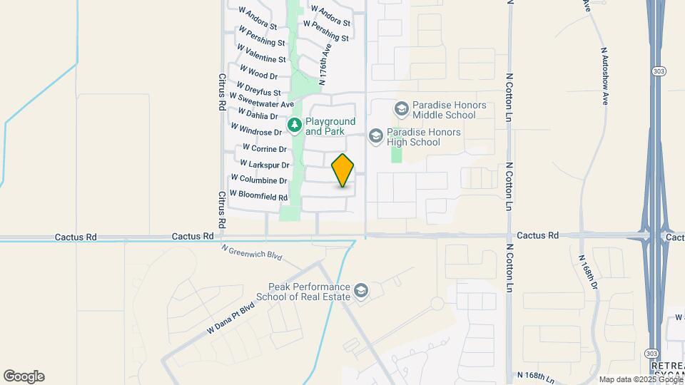 17556 W Bloomfield Rd Map and Location Details