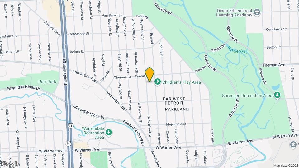 7726 Beaverland St Mapa y Detalles de la Ubicación