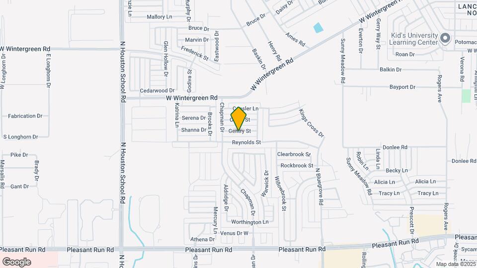 1744 Gentry St Map and Location Details