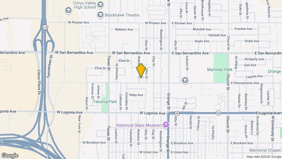 1506 Webster St Map and Location Details