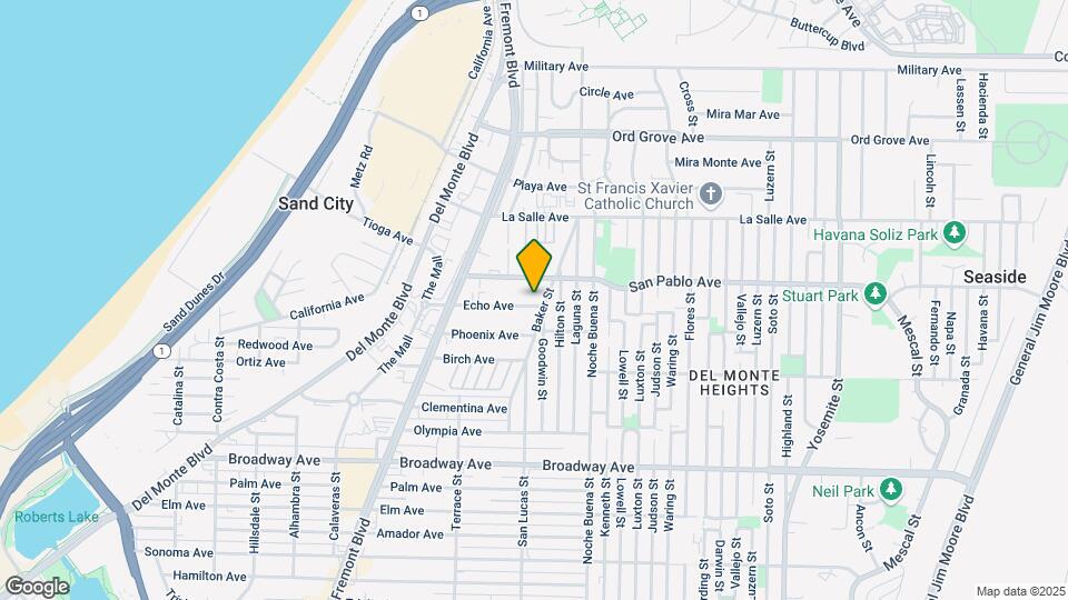 1213 Echo Ave Map and Location Details