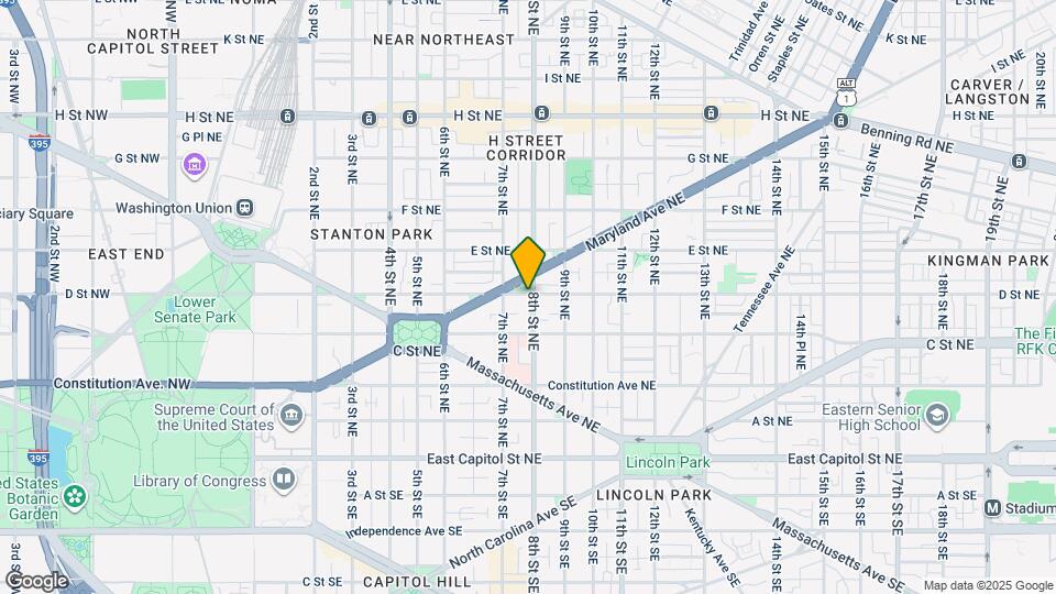 721 D St NE Map and Location Details