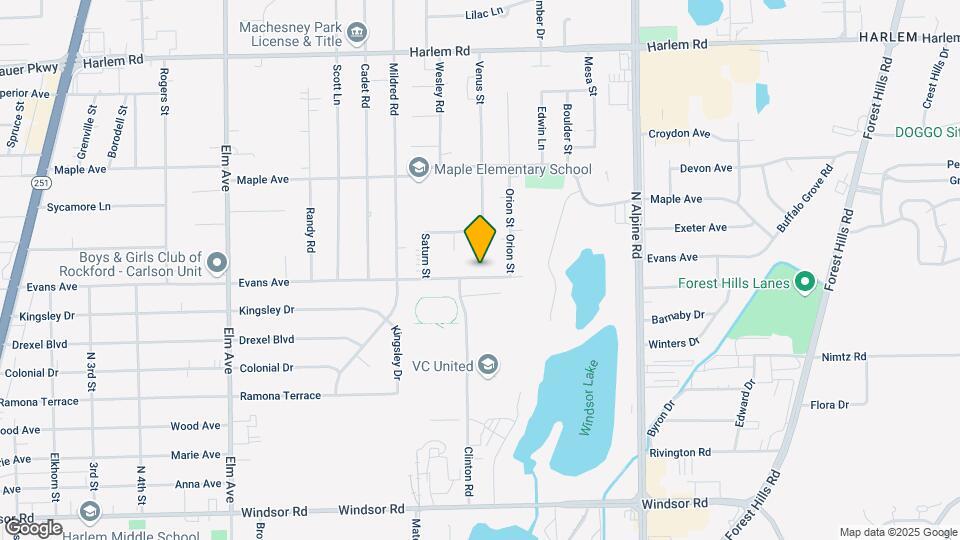 1718 Evans Ave Mapa y Detalles de la Ubicación