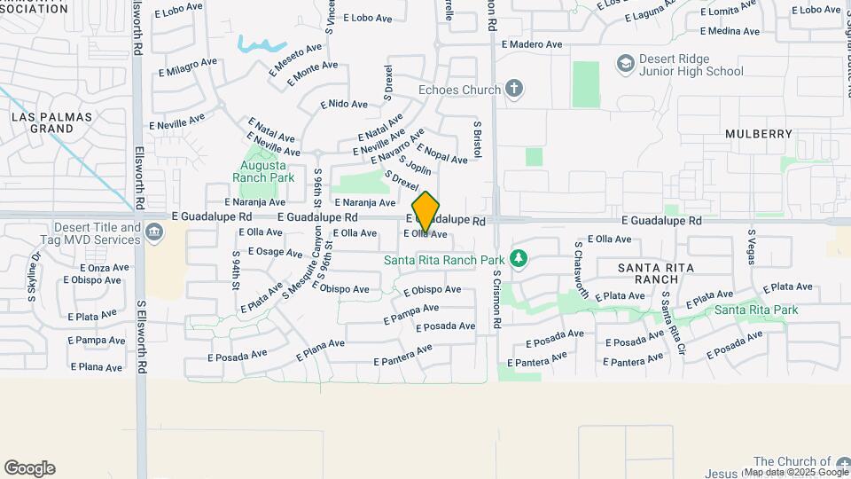 9831 E Olla Ave Map and Location Details